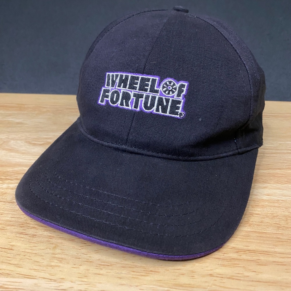 Wheel of Fortune Hat Unisex One Size Black Vintage Snapback Baseball Cap TV Show
